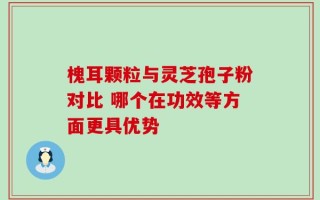 槐耳颗粒与灵芝孢子粉对比 哪个在功效等方面更具优势