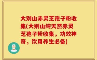 大别山赤灵芝孢子粉收集(大别山纯天然赤灵芝孢子粉收集，功效神奇，饮用养生必备)