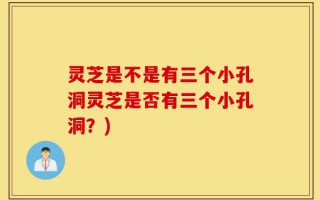 灵芝是不是有三个小孔洞灵芝是否有三个小孔洞？)