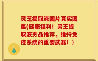 灵芝提取液图片真实图集(健康福利！灵芝提取液夯品推荐，维持免疫系统的重要武器！)