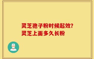 灵芝孢子粉时候起效？灵芝上面多久长粉