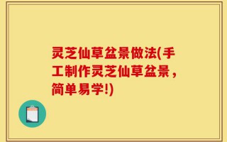 灵芝仙草盆景做法(手工制作灵芝仙草盆景，简单易学!)