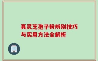 真灵芝孢子粉辨别技巧与实用方法全解析
