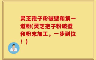 灵芝孢子粉破壁和第一道粉(灵芝孢子粉破壁和粉末加工，一步到位！)