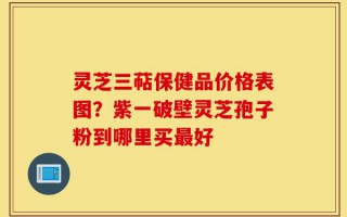 灵芝三萜保健品价格表图？紫一破壁灵芝孢子粉到哪里买最好