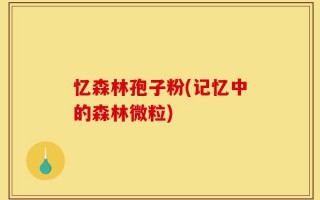 忆森林孢子粉(记忆中的森林微粒)