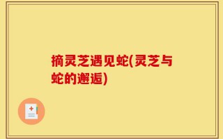 摘灵芝遇见蛇(灵芝与蛇的邂逅)