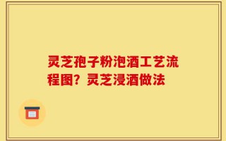 灵芝孢子粉泡酒工艺流程图？灵芝浸酒做法