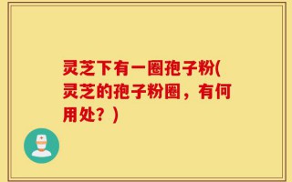 灵芝下有一圈孢子粉(灵芝的孢子粉圈，有何用处？)