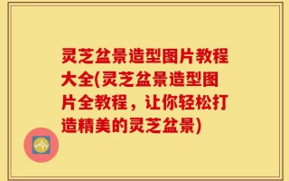灵芝盆景造型图片教程大全(灵芝盆景造型图片全教程，让你轻松打造精美的灵芝盆景)