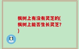 枫树上有没有灵芝的(枫树上能否生长灵芝？)