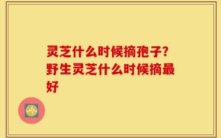 灵芝什么时候摘孢子？野生灵芝什么时候摘最好