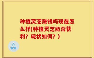 种植灵芝赚钱吗现在怎么样(种植灵芝能否获利？现状如何？)