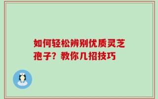 如何轻松辨别优质灵芝孢子？教你几招技巧