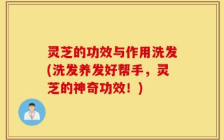 灵芝的功效与作用洗发(洗发养发好帮手，灵芝的神奇功效！)