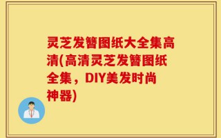 灵芝发簪图纸大全集高清(高清灵芝发簪图纸全集，DIY美发时尚神器)