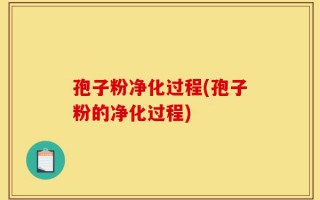 孢子粉净化过程(孢子粉的净化过程)