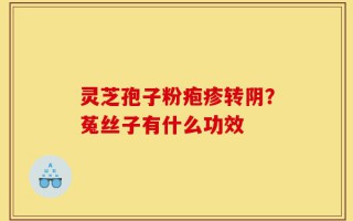 灵芝孢子粉疱疹转阴？菟丝子有什么功效