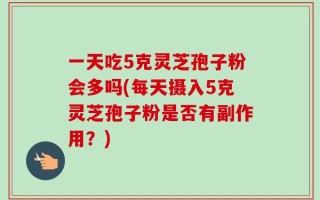 一天吃5克灵芝孢子粉会多吗(每天摄入5克灵芝孢子粉是否有副作用？)