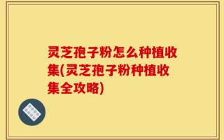 灵芝孢子粉怎么种植收集(灵芝孢子粉种植收集全攻略)