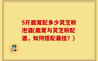 5斤鹿茸配多少灵芝粉泡酒(鹿茸与灵芝粉配酒，如何搭配最佳？)