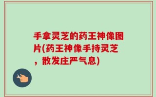 手拿灵芝的药王神像图片(药王神像手持灵芝，散发庄严气息)