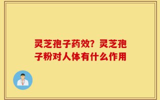 灵芝孢子药效？灵芝孢子粉对人体有什么作用