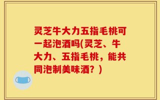 灵芝牛大力五指毛桃可一起泡酒吗(灵芝、牛大力、五指毛桃，能共同泡制美味酒？)