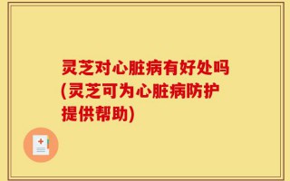灵芝对心脏病有好处吗(灵芝可为心脏病防护提供帮助)