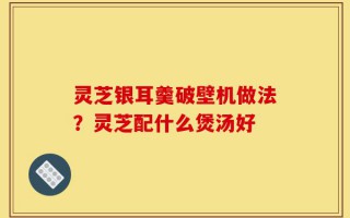 灵芝银耳羹破壁机做法？灵芝配什么煲汤好