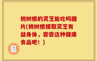 桃树根的灵芝能吃吗图片(桃树根提取灵芝有益身体，尝尝这种健康食品吧！)