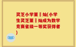 灵芝小学董祎灿(小学生灵芝董祎灿成为数学竞赛省级一等奖获得者)