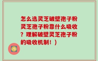 怎么选灵芝破壁孢子粉灵芝孢子粉靠什么吸收？理解破壁灵芝孢子粉的吸收机制！)