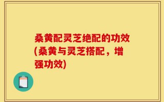 桑黄配灵芝绝配的功效(桑黄与灵芝搭配，增强功效)