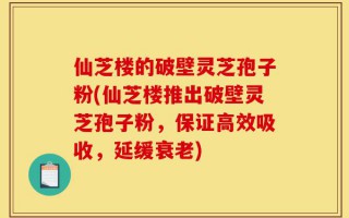 仙芝楼的破壁灵芝孢子粉(仙芝楼推出破壁灵芝孢子粉，保证高效吸收，延缓衰老)