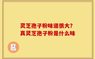 灵芝孢子粉味道很大？真灵芝孢子粉是什么味