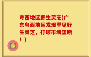 粤西地区野生灵芝(广东粤西地区发现罕见野生灵芝，打破市场垄断！)