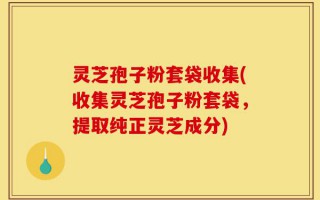 灵芝孢子粉套袋收集(收集灵芝孢子粉套袋，提取纯正灵芝成分)