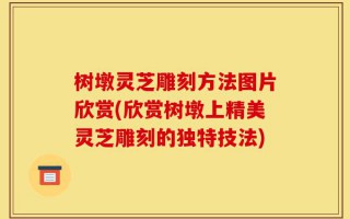 树墩灵芝雕刻方法图片欣赏(欣赏树墩上精美灵芝雕刻的独特技法)
