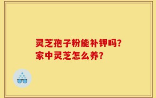 灵芝孢子粉能补钾吗？家中灵芝怎么养？