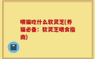 喂猫吃什么软灵芝(养猫必备：软灵芝喂食指南)