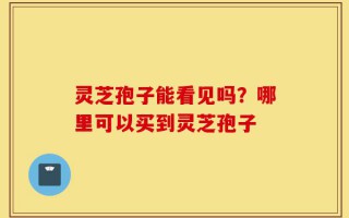 灵芝孢子能看见吗？哪里可以买到灵芝孢子