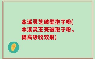 本溪灵芝破壁孢子粉(本溪灵芝壳破孢子粉，提高吸收效果)