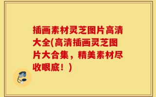 插画素材灵芝图片高清大全(高清插画灵芝图片大合集，精美素材尽收眼底！)