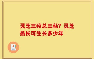 灵芝三萜总三萜？灵芝最长可生长多少年