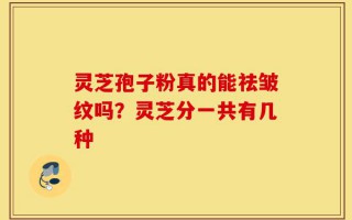 灵芝孢子粉真的能祛皱纹吗？灵芝分一共有几种