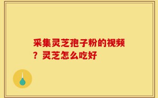采集灵芝孢子粉的视频？灵芝怎么吃好
