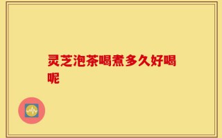 灵芝泡茶喝煮多久好喝呢