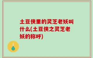 土豆侠里的灵芝老妖叫什么(土豆侠之灵芝老妖的称呼)