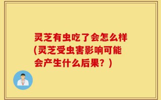 灵芝有虫吃了会怎么样(灵芝受虫害影响可能会产生什么后果？)